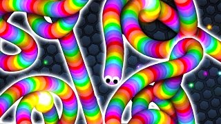 Slitherio WORLDS BIGGEST SNAKE The NEW AGARIO [upl. by Frantz]