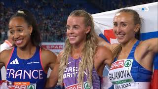 800m F finale Rome 2024 Hodgkinson Bourgoin [upl. by Selokcin]