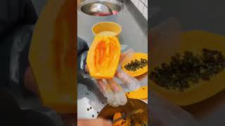 PAPAYA FRUIT  AMAZING FRUITS CUTTING SKILLS P8 shorts [upl. by Joseph]