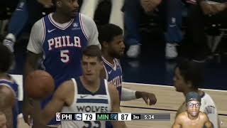 Reacting To 76ers vs Timberwolves Preseason Full Game Highlights [upl. by Nereil985]