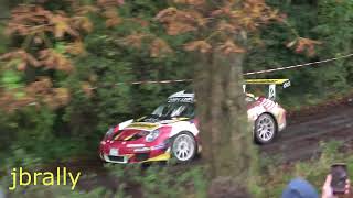 rally van kortrijk 2024 with mistakes show en crash [upl. by Nosiddam]