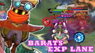 BARATS IN THE EXP LANE IS SO CRAZY  BARATS BUILD 2024  BARATS TOP GLOBAL  MLBB [upl. by Nuhsyar]