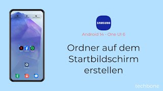 Ordner auf dem Startbildschirm erstellen  Samsung Android 14  One UI 6 [upl. by Haidej]