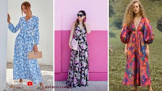 COLORFUL SUMMER MAXI DRESS PLUS WOMEN LONG DRESS maxidress longdress colorful summerdresses [upl. by Eynenihc]