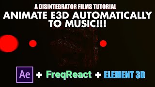 FreqReact  Element 3D Animate to music AUTOMATICALLY [upl. by Alphonsine]