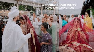 Destination Wedding Highlights ❤️❤️  Kannur Wedding  Aambro Wedding Films  Amras Ameen [upl. by Nedyaj644]