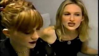 Veruca Salt 1997 interview part 1 Nina and Louise get a manicure [upl. by Aipotu]