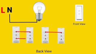 How to control 1 bulb with 4 Switch godown wiring [upl. by Alah]