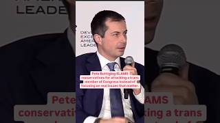 ‼️ Pete Buttigiege SLAMS conservatives for ATTACKING a trans member of Congress [upl. by Atinaw889]