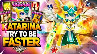 Guardian Player with 300 SPD KATARINA in Summoners War [upl. by Llenod]