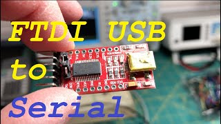 FTDI USB to Serial Adapter Demo [upl. by Euqinamod]