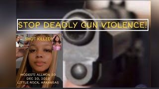 MODESTI ALLMON 20 DEC 20 2023 LITTLE ROCK ARKANSAS SHOT KILLED NEAR CAPITOL VIEW NEIGHBORHOOD [upl. by Cirone]