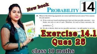 Ex 141 Q 25 l ch 14 l probability l class 10 maths l Ncert [upl. by Yemarej]