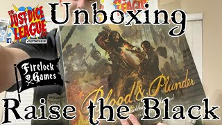 Blood amp Plunder 2Player Starter Set from Raise the Black Kickstarter Unboxing Blackbeard v Maynard [upl. by Aivata]