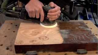 Festool Rotex 125 sanding from rough to a polish finish [upl. by Cadmar189]