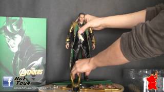 HOT TOYS LOKI DE LOS VENGADORES  THE AVENGERS  REF MMS 176 VIDEO REVIEW EN ESPAÑOL [upl. by Euginomod481]