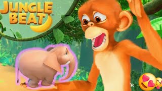 New Episode Big and Little Munki and trunk Happy holidays  Munki Trunk Cartoon  Jungle Beat 😍💯 [upl. by Atteynot]