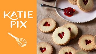 How To Make Jammy Dodgers Recipe  Katie Pix [upl. by Nerty]