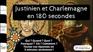 Justinien et Charlemagne en 180 secondes [upl. by Guild298]