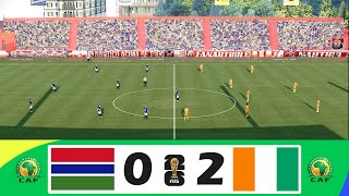 Gambie vs Côte dIvoire 02  Qualifications CAF pour le Mondial 2026™  Temps forts [upl. by Anyehs]