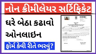 Non creamy layer certificate apply online 2021  non creamy layer certificate in digital gujarat [upl. by Fayette]