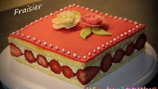 Recette du Fraisier  Fête des Mères [upl. by Rehc]