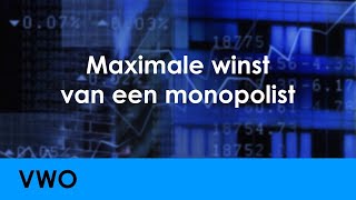 Maximale winst van een monopolist  Economie voor vwo  Marktgedrag [upl. by Merwin]