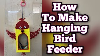 DIY Bird feederHow to make a Bird feeder Hanging Bird feeder [upl. by Assena650]