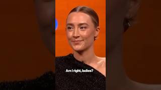 Saoirse Ronan clip trends worldwide saoirseronan grahamnortonshow womensrights womenssafety [upl. by Enehs254]