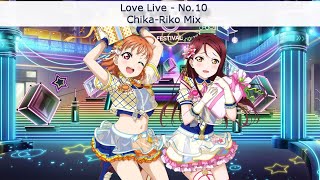 No10 ChikaRiko Mix  EngRom ColorCoded Lyrics  Aqours [upl. by Strauss620]