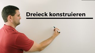 Dreieck konstruieren Ablauf SWW Geometrie  Mathe by Daniel Jung [upl. by Wallach]