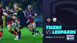 Highlights  Castleford Tigers v Leigh Leopards  2024 Betfred Super League Round 25 [upl. by Marpet]