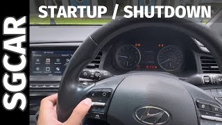 2018 HYUNDAI Avante Elantra 16 AD S 웰컴시동  Startup Shutdown Sequence [upl. by Jerz]