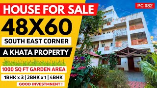 🔥HOUSE for SALE in BANGALORE 48x60 ✅  Rental Income Property for Sale in Bangalore Electronic City [upl. by Koeppel164]