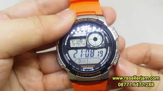 Cara Setting Jam Tangan Casio AE1000W [upl. by Kaczer]