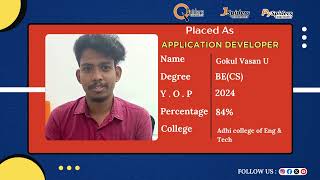 Student Placement Story From QSpidersJSpiders  Chrompet Chennai [upl. by Ydnac]