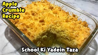 Apple Crumble RecipeHomemade Apple Crumble By Yasmin Cooking [upl. by Lapotin]