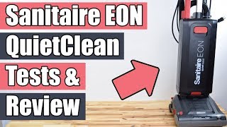 Sanitaire EON QuietClean Commercial Upright Vacuum Review SC5500A [upl. by Anikal626]