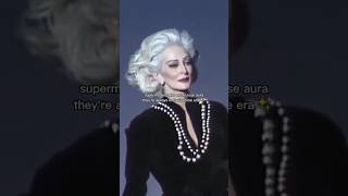 92 yrs old supermodels never lose their prime era aura😫oldsupermodels [upl. by Tezil]