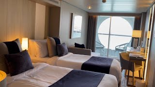 Celebrity Apex Deluxe Porthole View with Verandah – Category 1A Tour Stateroom 123 Deck 7 [upl. by Theo]