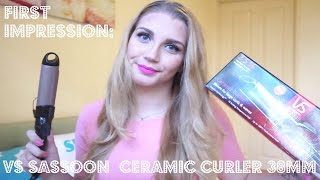 First impression VS Sassoon Ceramic Curler 38mm [upl. by Esten240]