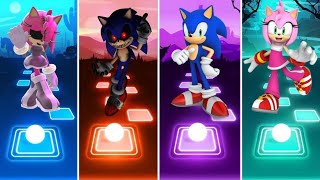 Amy Exe 🆚 Sonic Exe 🆚 Sonic 🆚 Amy  Coffin Dance 🎶🎮 [upl. by Baxter]