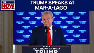 FULL SPEECH Trumps speaks from MarALago one week before Election Day  LiveNOW from FOX [upl. by Marian]