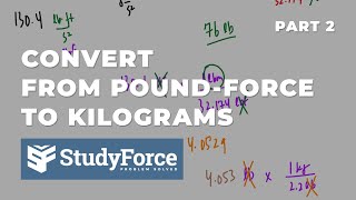 Convert lbf to kg Poundforce to Kilograms Part 2 [upl. by Naejeillib]