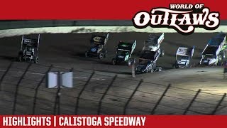 World of Outlaws Craftsman Sprint Cars Calistoga Speedway September 15 2018  HIGHLIGHTS [upl. by Lolita254]