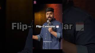 Flip Calendar By rakeshaddlakha standupcomedy comedy Comiccuts4K [upl. by Ase]