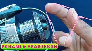 How to put line on a spinning reel for beginners  Fishing knots [upl. by Noruq]