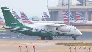 Key Lime Air Fairchild Dornier 328310 Jet N259DS Taking Off at DFW Airport [upl. by Tabatha968]