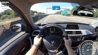 BMW 316d 2016 on German Autobahn  POV Top Speed Drive [upl. by Delilah]