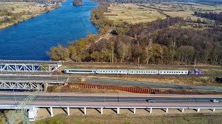 Pociągi z drona  Trains by drone [upl. by Dunton]